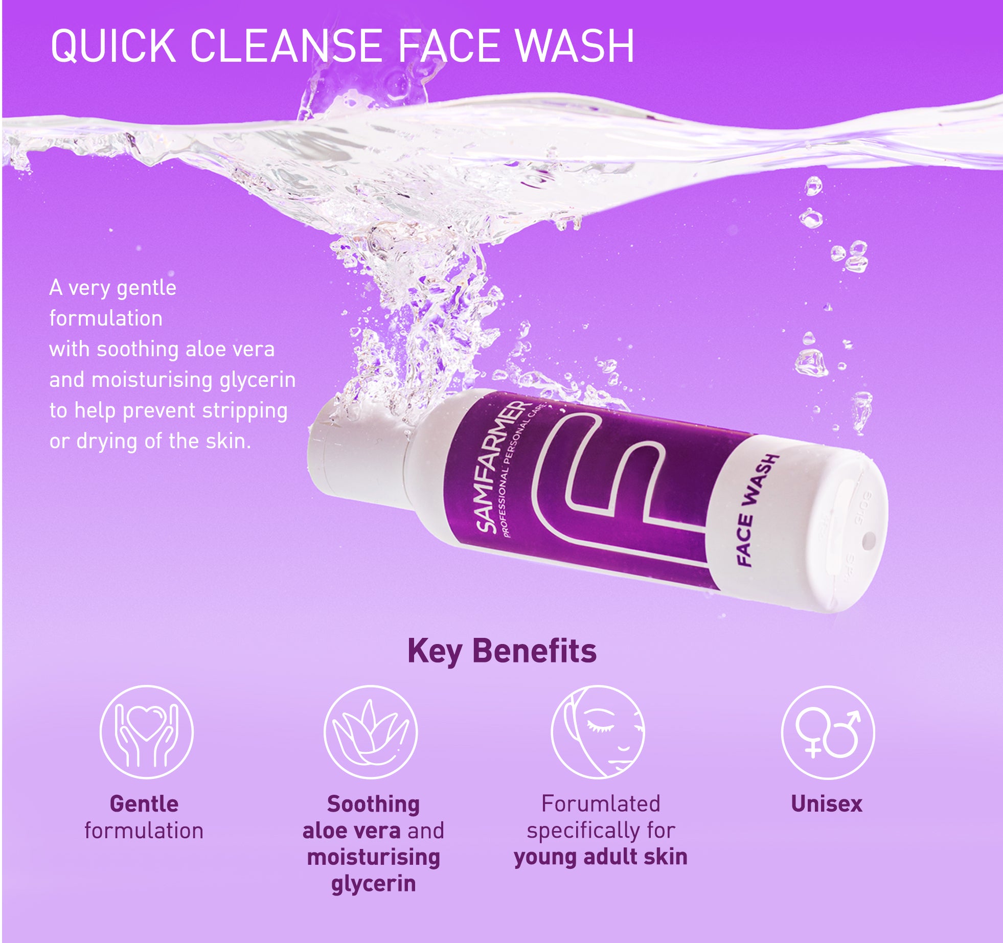Best Face Wash for Teen Skin by SAMFARMER